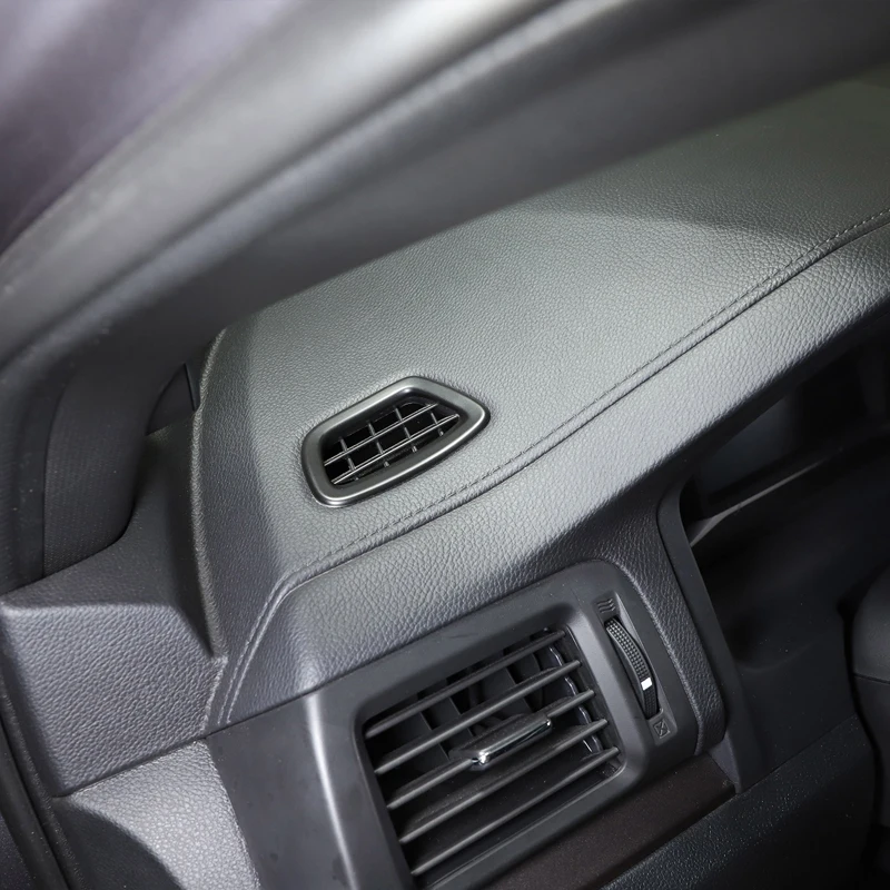 עבור הונדה פיילוט 2015-2022 ABS סיבי פחם/שחור מאט, עם לוח המחוונים במכונית שקע האוויר מסגרת הכיסוי לקצץ מדבקות אביזרי רכב - 5