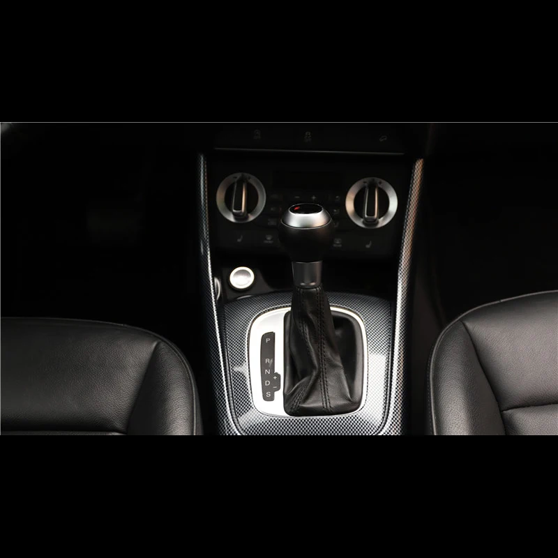 עבור אאודי Q3 2013-2016 1PC סיבי פחמן ABS Chrome המכונית הציוד ידית משמרת מסגרת הכיסוי לקצץ פיתוחים רכב סטיילינג - 5