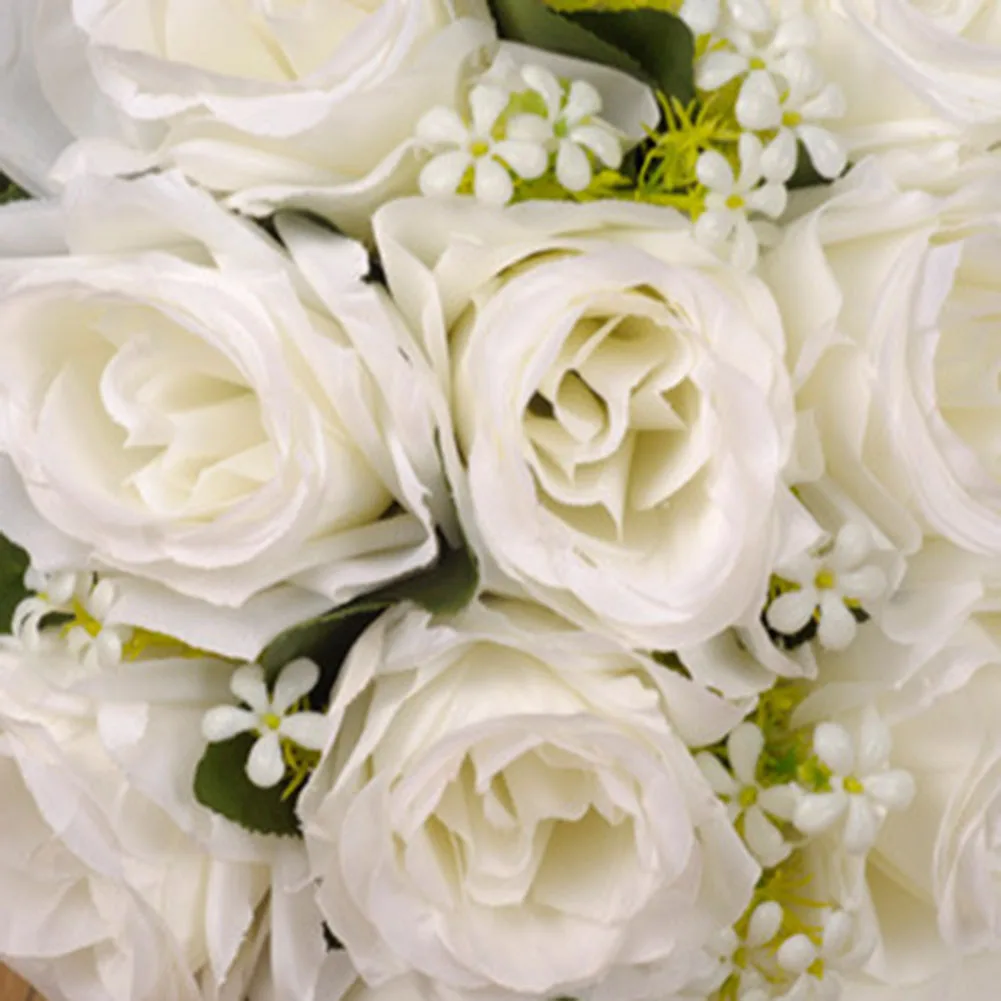 מחזיק פרחים מלאכותיים רוז זר חתונה לבן שמפניה שמלת שושבינה מסיבת הכלולות הכלה, Mariage ניחוח - 5