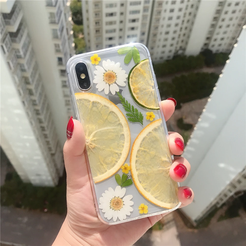 לימון אמיתי Shockproof מגן מקרה עבור iPhone 14 Pro מקס 13 12 חמוד קיץ פירות פרחוני טלפון סלולארי כיסוי אחורי עבור בנות - 5
