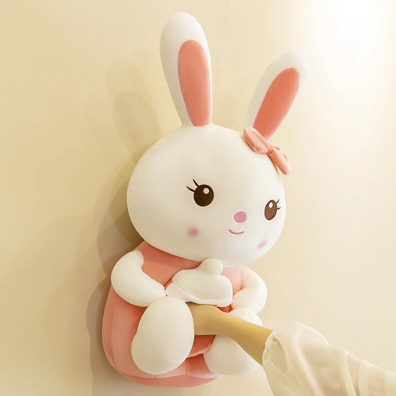 35-85cm גדול גודל ארנב צעצוע קטיפה Kawaii בקבוק החלב באני חיות מצוירות ממולאים כרית חמוד הביתה, למיטה עיצוב בחורה BirthdayGift - 5