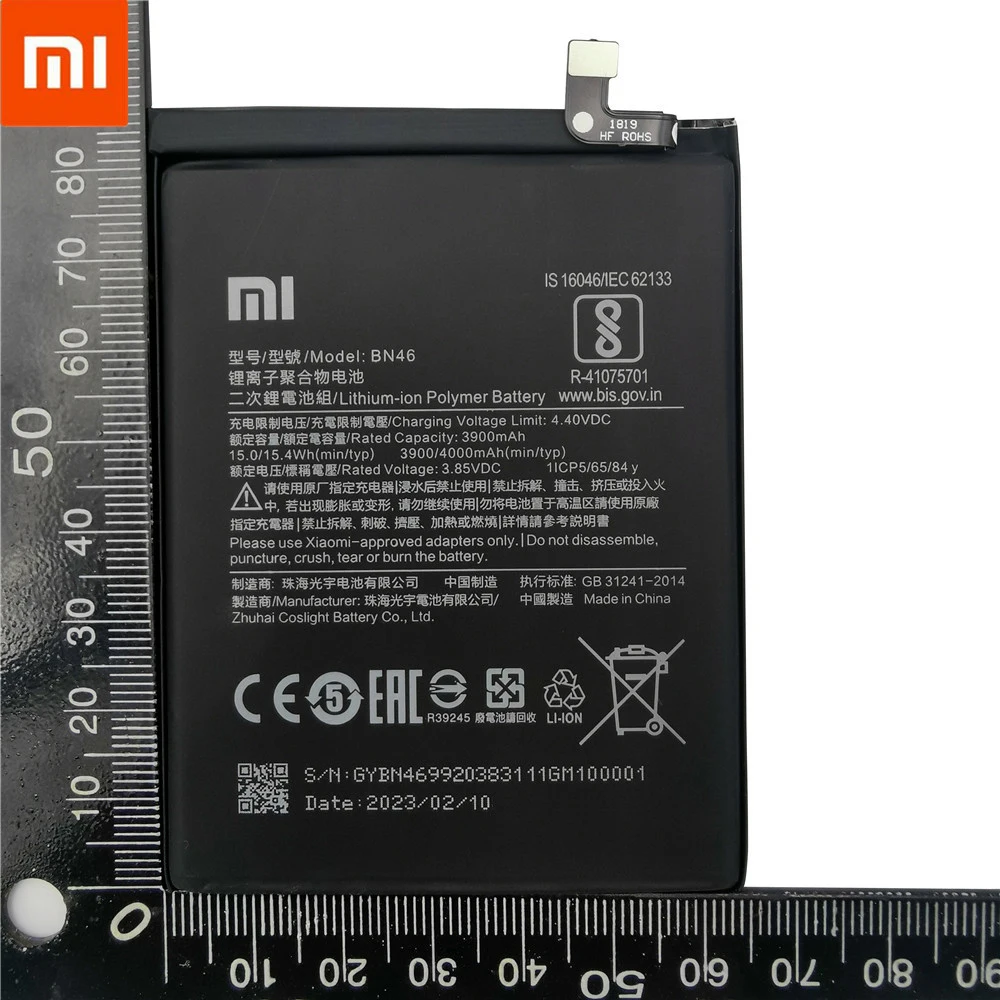 100% מקורי החלפת 4000mAh BN46 סוללה עבור Xiaomi Redmi 7 Note8 הערה 8 8T הסוללה של הטלפון Bateria Batterie AKKU כלים חינם - 5