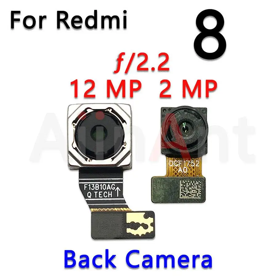 המקורי קטן, מצלמה קדמית להגמיש עבור Xiaomi Redmi הערה 8 8A Pro Plus מאקרו עומק רחב העיקרית גדול בחזרה מצלמה אחורית להגמיש כבלים - 5