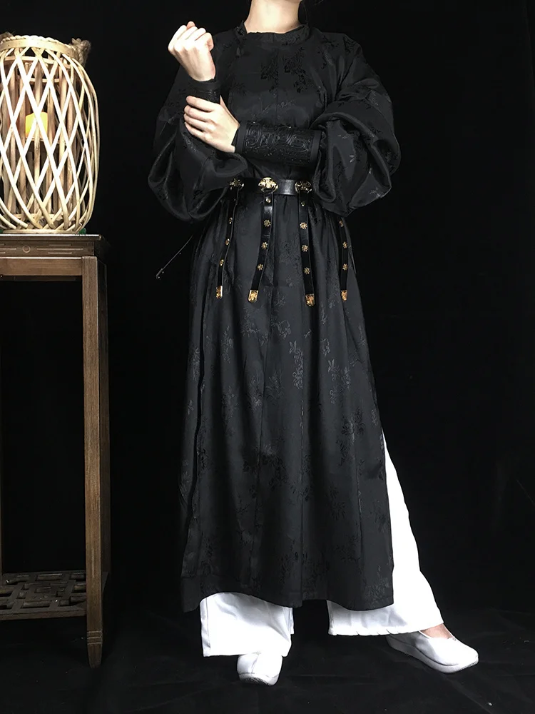 סיני מסורתי, מנדרינית שמלות Hanfu החלוק ווינג-צ ' ון קונג פו מדים מוצק שלב Crosstalk ביצועים תחפושת סינית טאנג - 5