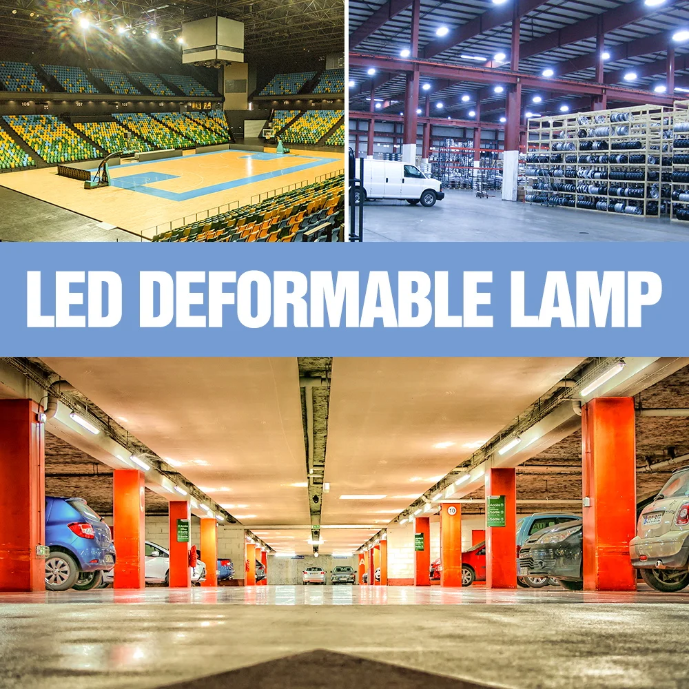 40W 60W 80W נורת LED עיוות מנורת מוסך E27 LED אור גבוה מפרץ אור תקרת LED גדול כוח מפעל מחסן תאורה 2835 - 5