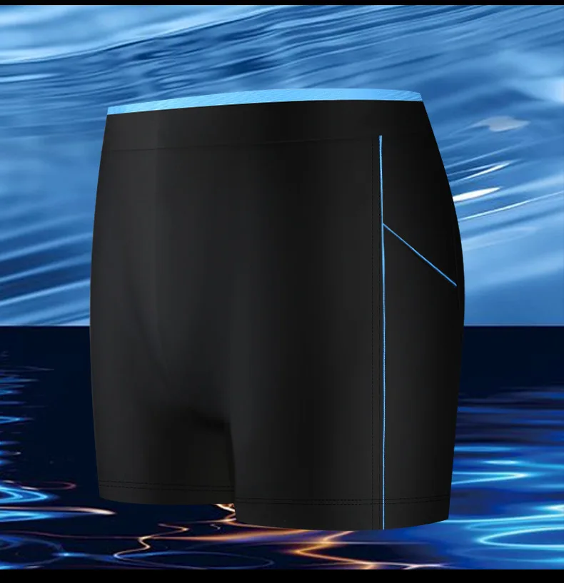 גברים בגדי ים רופף מסוגנן יבש מהירה לשחות מכנסיים קצרים סקסיים קיץ בגדי ים של גברים לשחות מכנסיים קצרים חוף Mens לשחות - 5