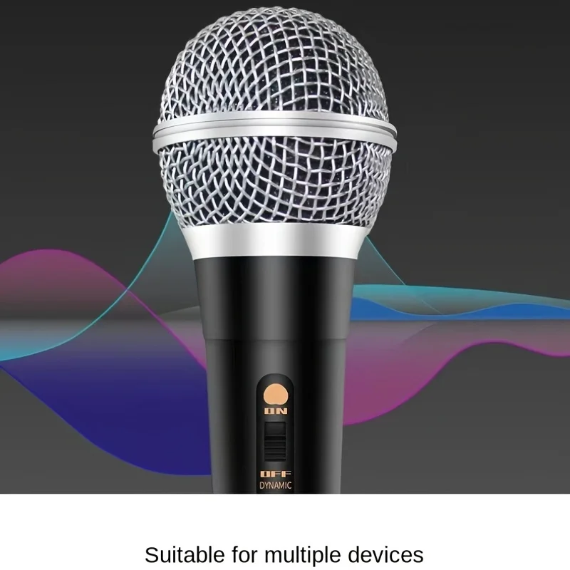 רב-תכליתי מיקרופון דינמי טרולי אודיו קריוקי לשיר ביצועים קווית כף יד מיקרופון קריוקי מיקרופון מיקרופון - 5