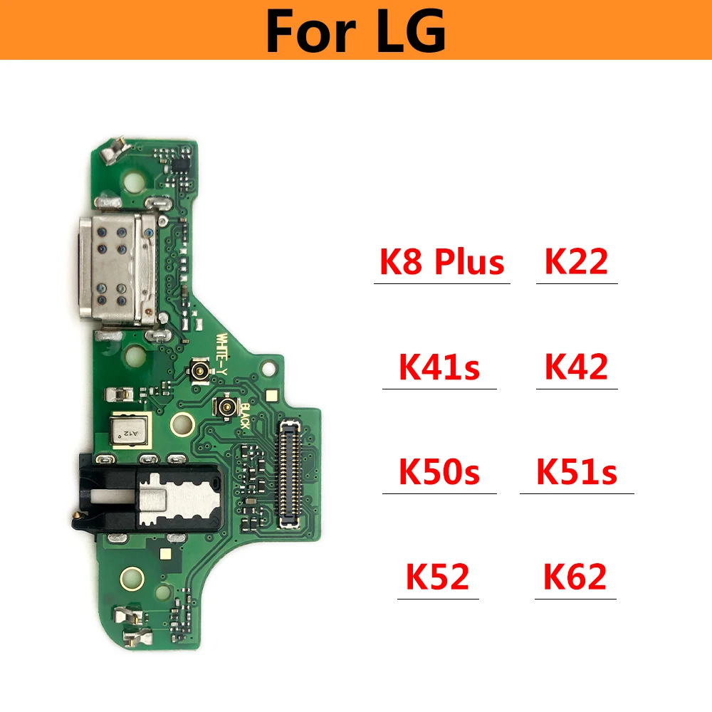 USB מיקרו יציאת הטעינה מחבר מזח מיקרופון לוח להגמיש כבלים עבור LG K22 K41S K42 K50S K51S K52 K61 K51 K8 פלוס - 5
