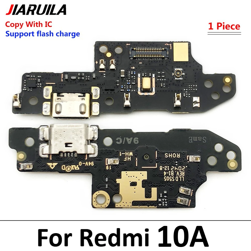 10Pcs מטען USB מחבר מזח נמל הטעינה המיקרופון להגמיש כבלים עבור Xiaomi Redmi 9 9C 9A 9T 8 8A 10 10 ראש 10A - 5