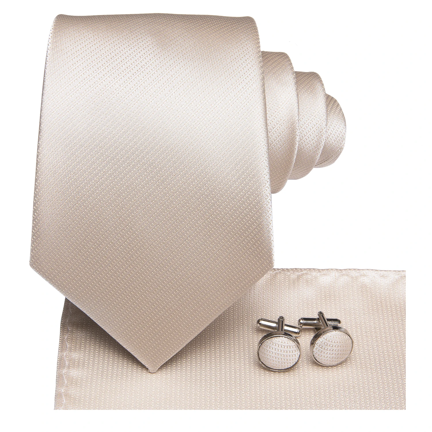 היי-תקשור שמפניה שנהב פרחוני מוצק משי עיצוב חתונה עניבה לגברים איכות הנקי חפתים אופנה Nicktie עסקים Dropshipping - 5