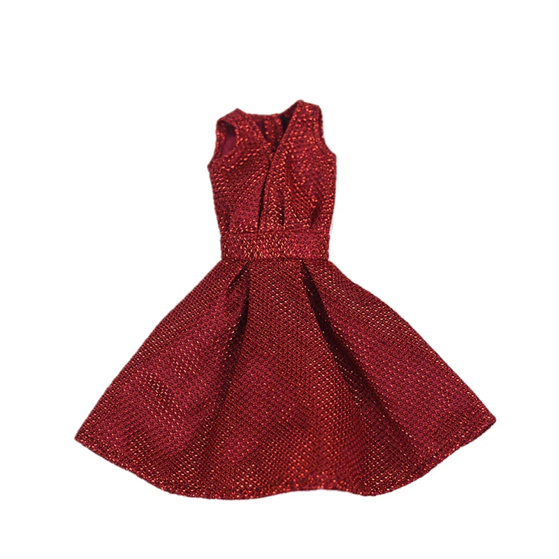 שמלות בובת ייחודי האדום בשמלת ערב להגדיר עבור 29cm בובות שמלות ערב בגדי 1/6 BJD בובה מתנה בובה אביזרים - 5