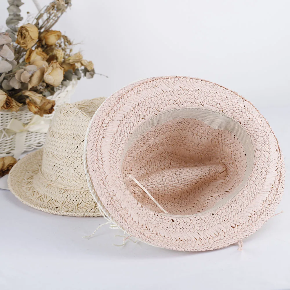 חדש פדורה כובעי נשים של השמש בקיץ כובע כובע קש כובע דלי גולף כובע נשים הגנת uv סולארית כובע החוף כובעים לנשים - 5