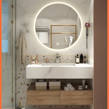 אבן צלחת כל Washbin האמבטיה ארון אמבטיה משולב בכיור האמבטיה ערכת לשטוף את הפנים לשטוף הבין-פלטפורמה אגן Light0