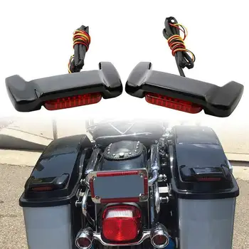 אופנוע קשה אוכף המכסה LED ספוילר הערכה על הארלי הופעות אלקטרה רחוב דרך הגלישה דרך המלך 1993-2013 2014-2020
