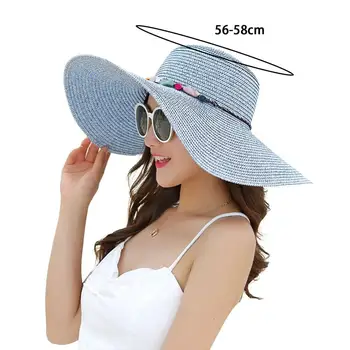 אופנתי בקיץ כובע מתקפל לנשימה נשים גדול ברים רפוי כובע השמש רחיץ דלי כובע תחפושות, אביזרים