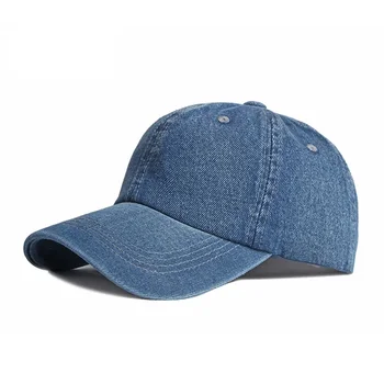 איכות גבוהה ג 'ינס כובע בייסבול גברים, נשים, ג' ינס Snapback כובעי Casquette פשוטה עצם כובע Gorras גברים מזדמנים ריק אבא זכר כובעים
