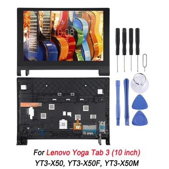איכות גבוהה מסך LCD ו הדיגיטציה הרכבה המלא עם מסגרת Lenovo יוגה Tab 3 (10 אינץ') YT3-X50, YT3-X50F, YT3-X50M