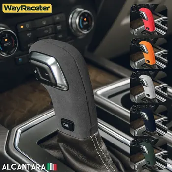 אלקנטרה לעטוף ABS LHD המכונית הציוד ידית משמרת כיסוי קישוט פורד F150 F-150 רפטור-13 Gen 2015-2020 אביזרים