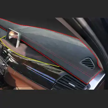 אמיתי אלקנטרה לוח המחוונים במכונית העליונה מכסה על ב. מ. וו X5 F15 2014-2018 מחצלת בצל כרית כרית שטיחים פנים המכונית-סטיילינג