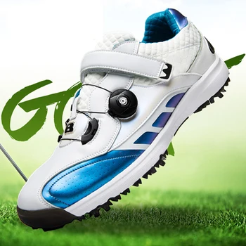 אנשים חדשים מקצועי נעלי גולף 6 קוצים חיצונית דשא לנשימה נעלי ספורט על שחקן גודל גברים 38-45 גולף נעלי ספורט