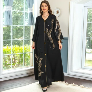 אפריקה שמלות עבור נשים אלגנטי פוליאסטר 2023 חדש המוסלמים אופנה כפיות דאשיקי החלוק Kaftan ארוך מקסי שמלה טורקית אפריקה