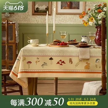 בד שולחן, כפרי רטרו שולחן עגול, תה כיסוי שולחן, מפת שולחן מלבני