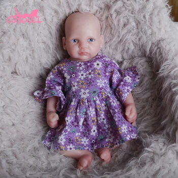 ביבי מחדש, גוף מלא סיליקון בובות ונולד מחדש התינוק צעצוע ילדה צעצוע הצעצוע 26cm 0.5 ק 