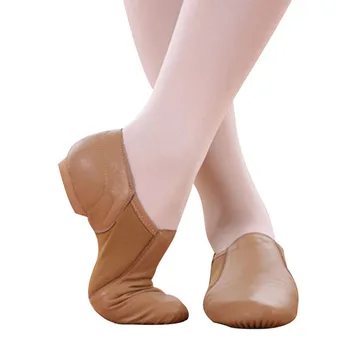 בלט נעלי עור אמיתי לריקודים פוינט נעלי ריקוד לבנות הלטינית נעלי נעלי ספורט לנשים לרקוד בלט נעלי בית B41