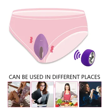בלתי נראה לביש ויברטור שלט רחוק אלחוטי הדגדגן לגירוי סקסי תחתונים אורגזמה של נקודת הג ' י עמיד למים צעצוע מין עבור נשים