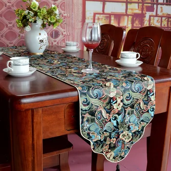 בסגנון סיני וסטין שולחן רץ מפה רץ למיטה תה שולחן ראנר לשולחן דגל לקישוט לשולחן