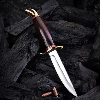 בסגנון רוסי D2 פלדה חיצוני הישרדות סכיני ציד קמפינג EDC קבוע להב ישר סכין טקטי כלי הגנה עצמית כלי