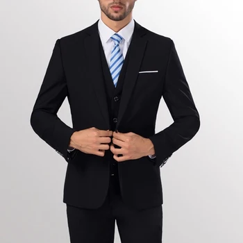 גברים Slim Fit חליפת העסקים כפתור אחד רשמי שני חלקים החתן החתונה של גברים בלייזרס סט מכנסיים עסקים ' קט de trajes גבר