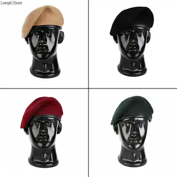 גברים, נשים, צמר כומתה כובעים כובעי יוניסקס הכוחות המיוחדים של צבא כומתה צבאית כובע חיילי פלוגות המוות של מחנה אימונים צבאי הכובע
