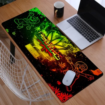 גדול משטח עכבר המשחקים עלים ירוקים מחשב ארון משחקים Mousepad גיימר שולחנות מחשב שולחן שטיח למשרד אביזרים מקלדת מחצלות Xxl