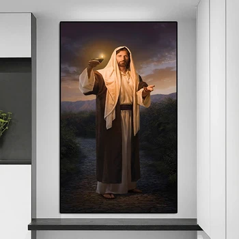 דת ישו בד ציור קלאסי על אהבה טהורה של ישוע המשיח אלוהים כרזה, הדפסת אמנות מודרנית תמונות קיר לעיצוב הבית