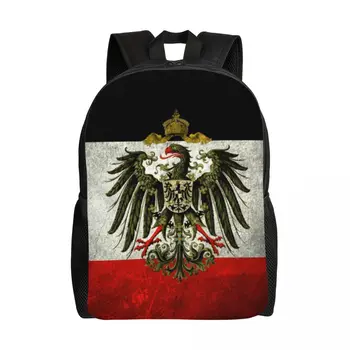 האימפריה הגרמנית דגל גרמניה נסיעות תיק גב גברים, נשים, בית ספר נייד בוא נזוז סטודנט Daypack שקיות