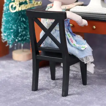 הבובה משענת הכיסא חמוד מיקרו עיצוב עמיד בפני קורוזיה לחינוך סימולציה קטנה הכיסא סימולציה קטנה הכיסא