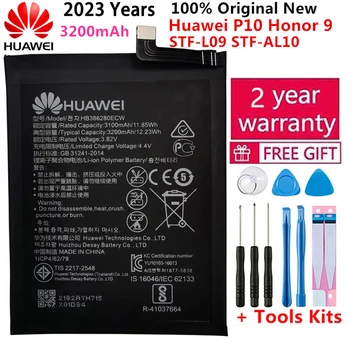 הואה-ווי-החלפת הסוללה של הטלפון HB386280ECW 3200mAh סוללה עבור Huawei Honor 9 STF-L09 STF-AL10 עבור Huawei P10 5.1