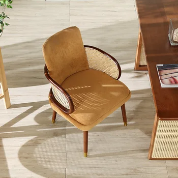 הזרוע קומה הכיסא טרקלין עץ קש מודרני כסא פינת אוכל חיצונית אחת Sillas פארא-Sala De Estar הרהיטים בסלון LQQ20XP
