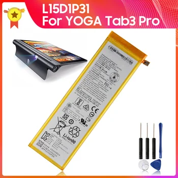 החלפת סוללה L15D1P31 עבור Lenovo יוגה Tab3 Pro X5-Z8550 X5-Z8500 לוח סוללה 4000mAh