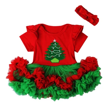 היילוד פעוט, ילדים, בנות מקסימות אדום Mini שמלה קצרה טול חג המולד שמלת תחפושת תינוק,שמלה 95