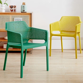המטבח פלסטיק כסאות אוכל נורדי מרפסת ארגונומיים כוללים כסאות אוכל סלון מודרני Cadeiras ריהוט הבית SR50DC