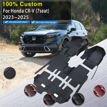 המכונית מחצלות על הונדה CR-V CRV CR-V RS 2023 2024 2025 7seat עמיד למים השטיח רגל לכסות Alfombra פארא רכב אביזרי רכב