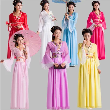 המסורתי החדש נשים בגדים סיניים פיות העתיקה תחפושת ילדים סינית עממית השמלה שושלת טאנג לבן Hanfu סינית מנטו