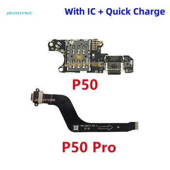 המקורי מטען USB הרציף מיקרופון ה-Sim מחבר יציאת טעינה לוח להגמיש כבלים עבור Huawei P50 Pro הטלפון חלקים