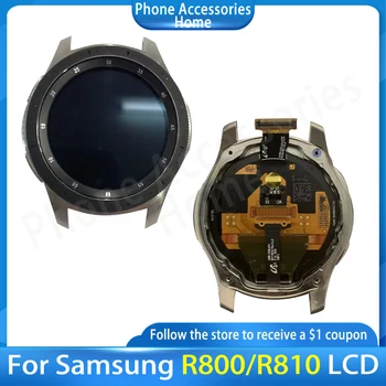 המקורי שעון תצוגה עבור Samsung Galaxy לצפות 46mm SM-R800 R800 R805 42mm SM-R810 R810 R815 LCD מכלול תצוגה מסך מגע