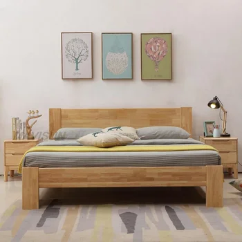 הנורדית המודרנית מיטות ילדים מעץ מלא יוקרה כפולה ילדים מיטות משק השינה Camas דה Dormitorio ריהוט הבית