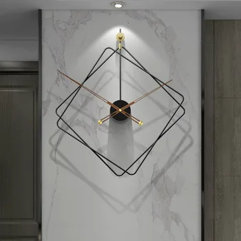 הסלון שעון קיר קיר אמנות אסתטית זינומורף עיצוב המסעדה מינימליסטי קיר שעון שקט רלו ונקייה קישוט הבית