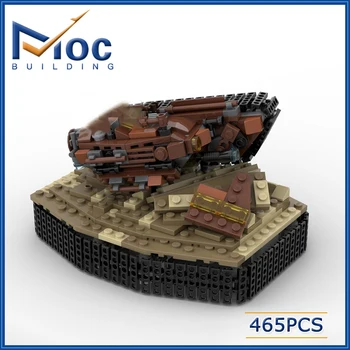 הסרט סרייה בניין MOC הספידר v2 עם בסיס לעמוד צבאי דגם הרכבה לבנים צעצוע עבור הילד מתנה MOC-139560