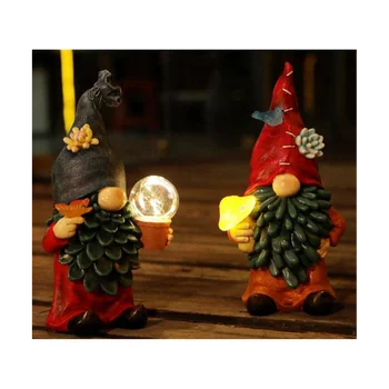 השמש גמד הגינה פסל לקישוט הגן מצחיק גמד הגינה קישוט להחזיק פטריות Gnome קישוט קישוט מתנה